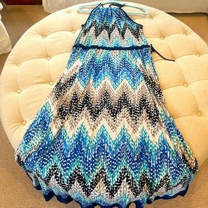 T-bags Los Angeles chevron patterned maxi dress